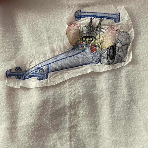 🎄 SALE Vintage Car Crewneck Pullover 2XL White - Picture 3 of 4